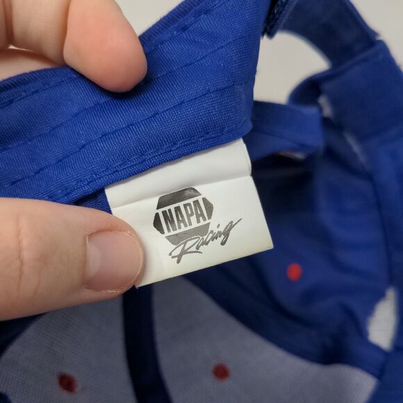 NAPA Racing Strapback Hat Blue Chase Elliot #24 Ron Capps #28 Embroidered Logo - Picture 8 of 8